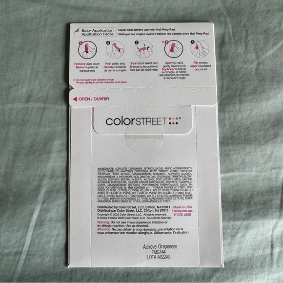 *Retired* Color Street: Achieve Grapeness (Petite) | Purple Gradient Glitter - Picture 4 of 14